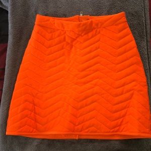 Quilted A-line mini skirt